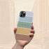Ombre Stripes Custom Name iPhone Case